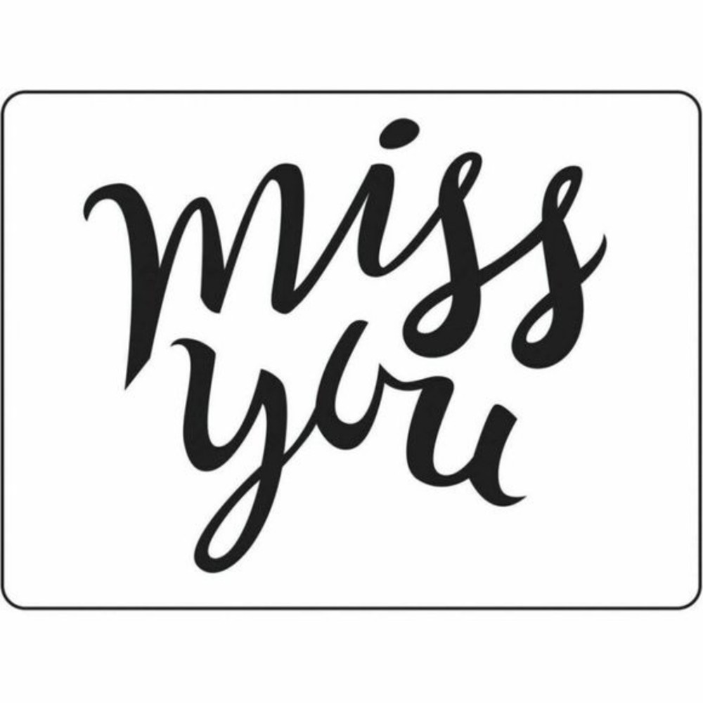 Darice Embossing Folder Miss You Scrapbook Paper Crafts Card Making
